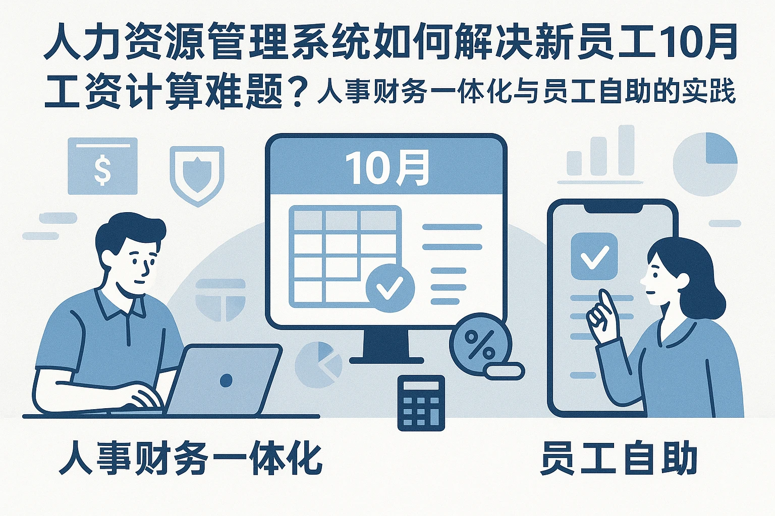 人力资源管理系统如何解决新员工10月工资计算难题？人事财务一体化与员工自助的实践价值