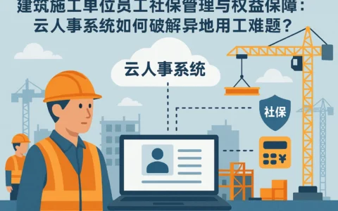 建筑施工单位员工社保管理与权益保障：云人事系统如何破解异地用工难题？