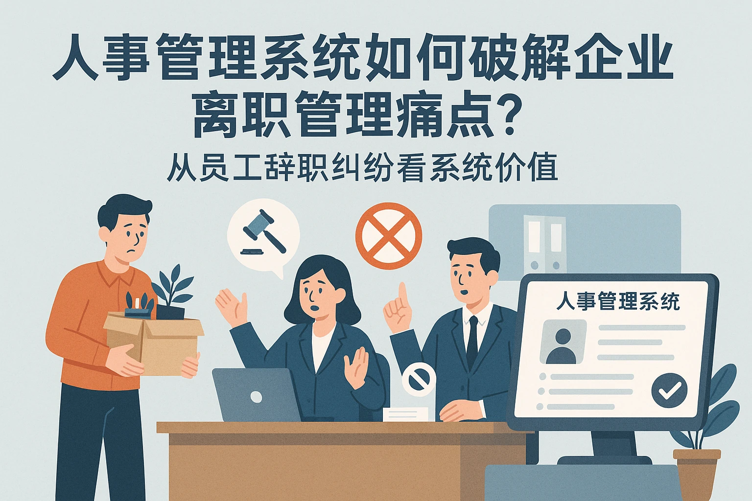 人事管理系统如何破解企业离职管理痛点？从员工辞职纠纷看系统价值