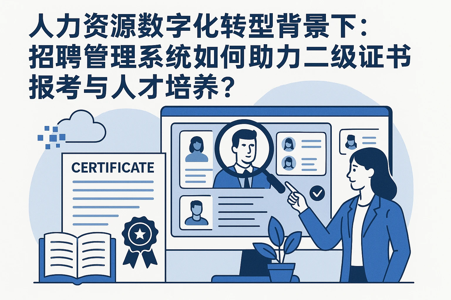 人力资源数字化转型背景下：招聘管理系统如何助力二级证书报考与人才培养？