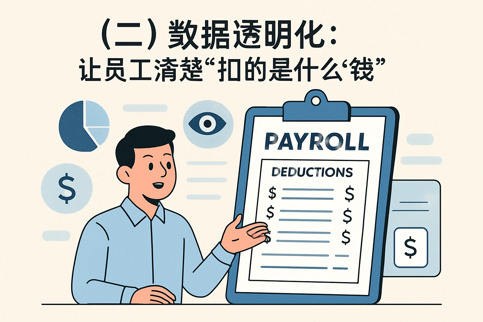 （二）数据透明化：让员工清楚“扣的是什么钱”