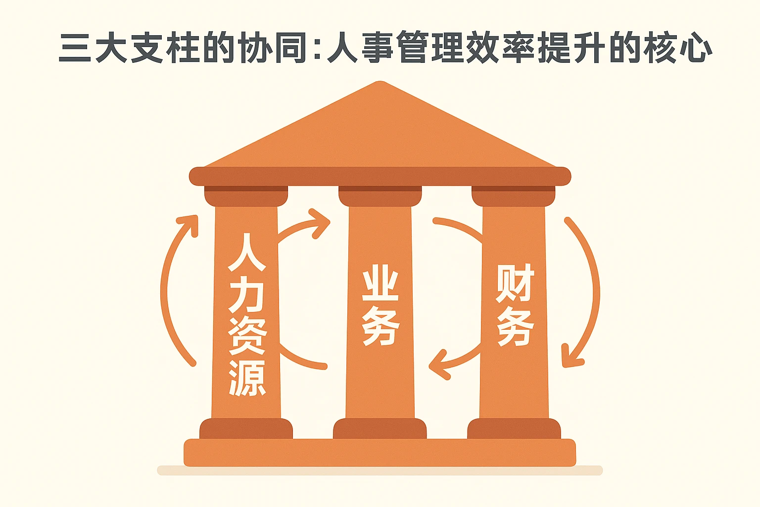 2. 三大支柱的协同：人事管理效率提升的核心引擎