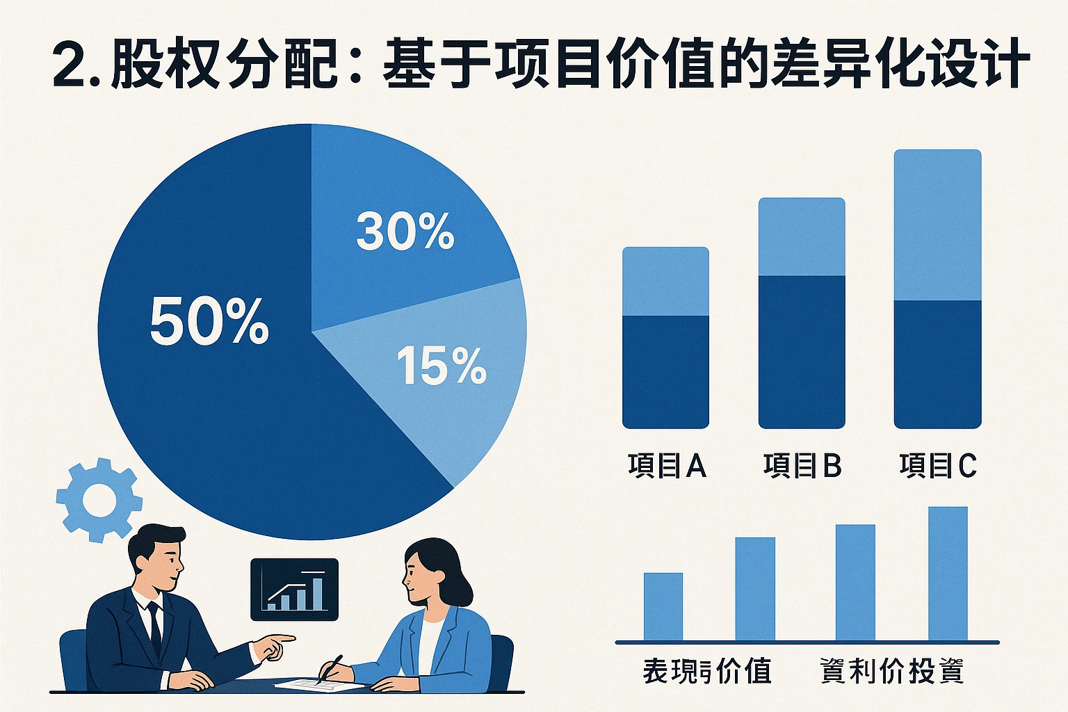 2. 股权分配：基于项目价值的差异化设计