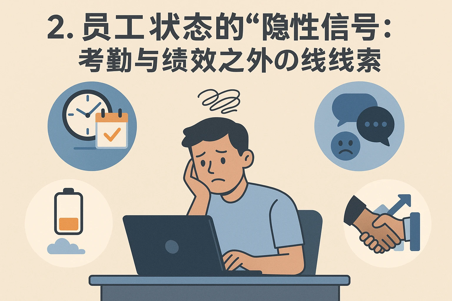 2. 员工状态的“隐性信号”：考勤与绩效之外的线索