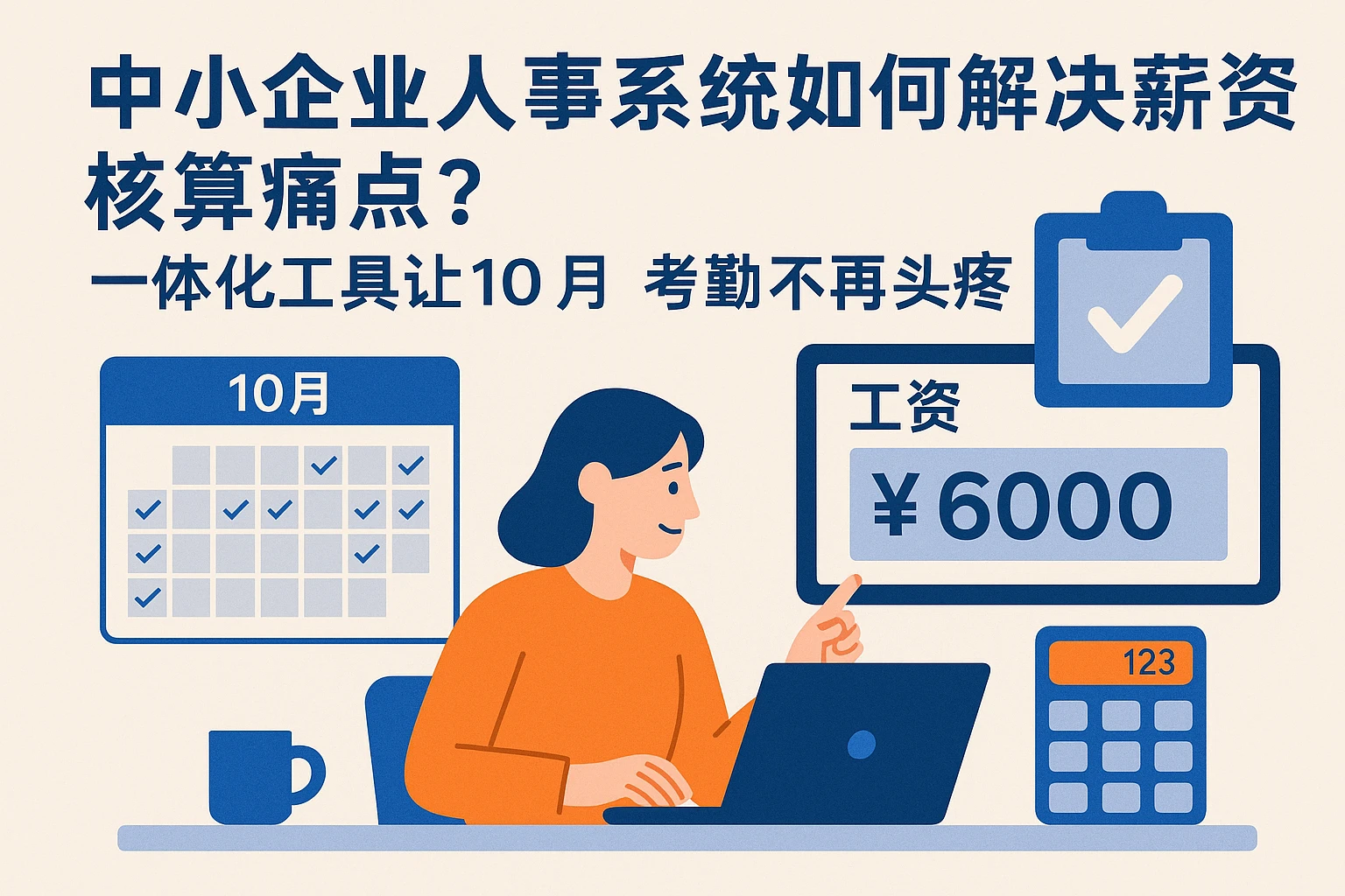 中小企业人事系统如何解决薪资核算痛点？一体化工具让10月考勤不再头疼
