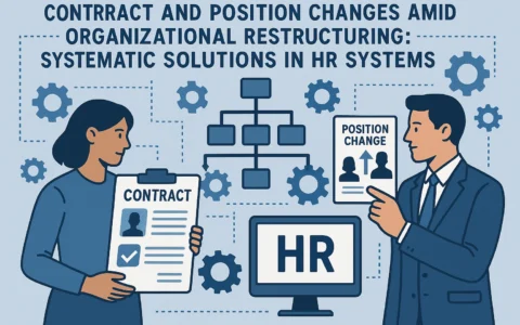组织结构调整下的合同与岗位变更:人事系统的系统化解决方案