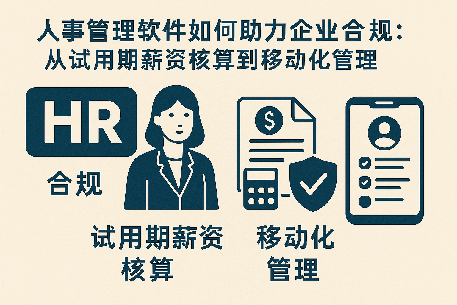 人事管理软件如何助力企业合规：从试用期薪资核算到移动化管理