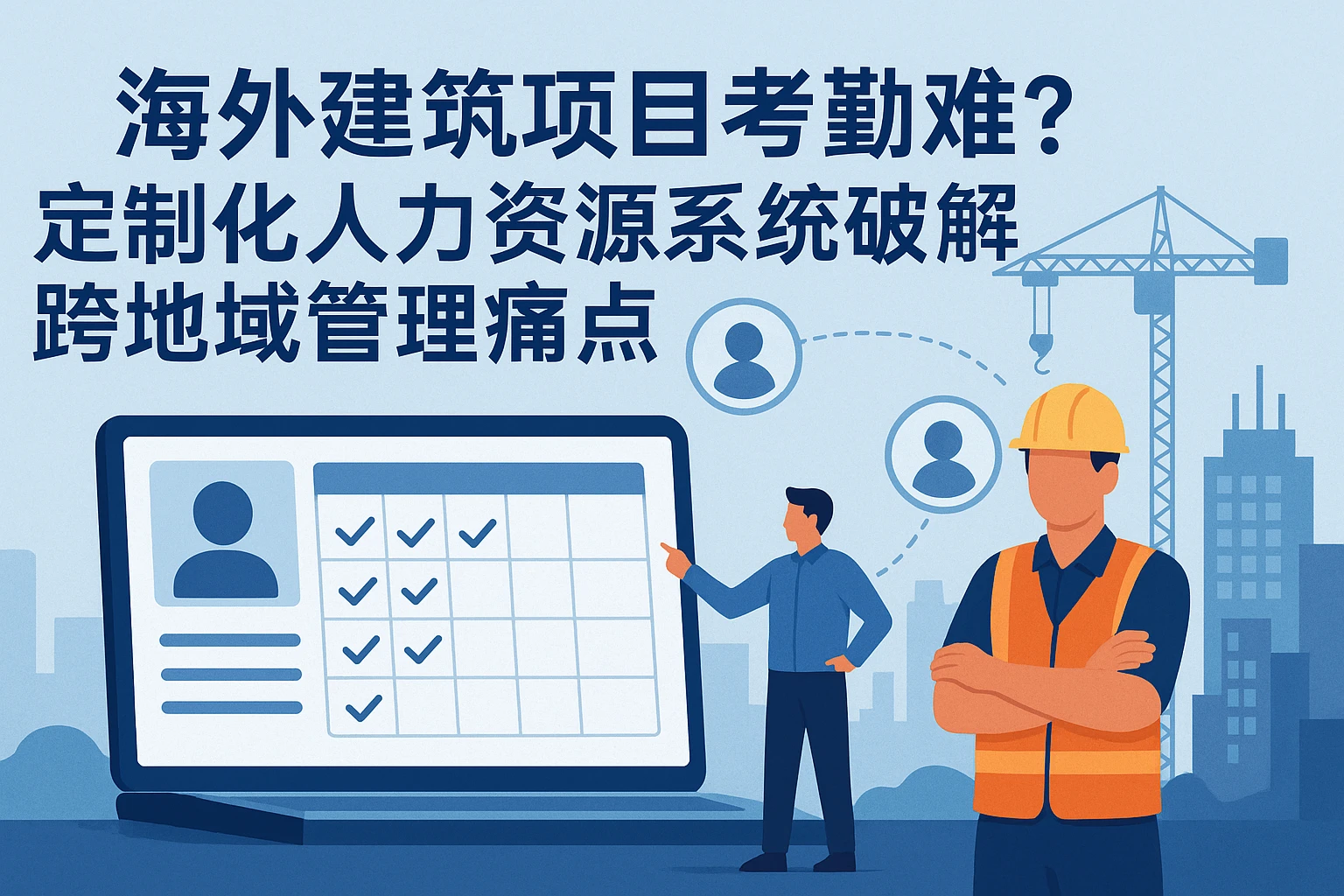 海外建筑项目考勤难？定制化人力资源系统破解跨地域管理痛点