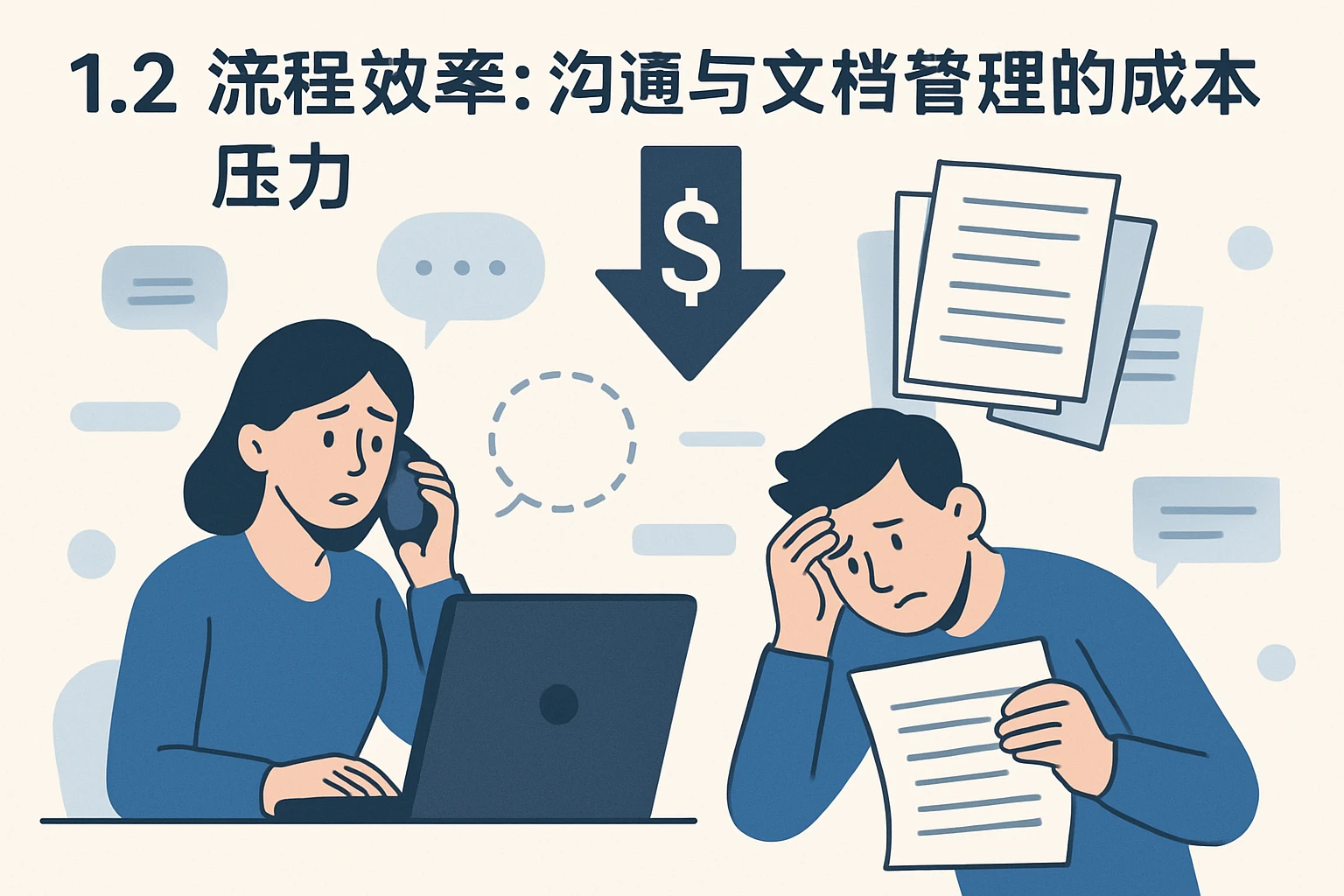 1.2 流程效率：沟通与文档管理的成本压力