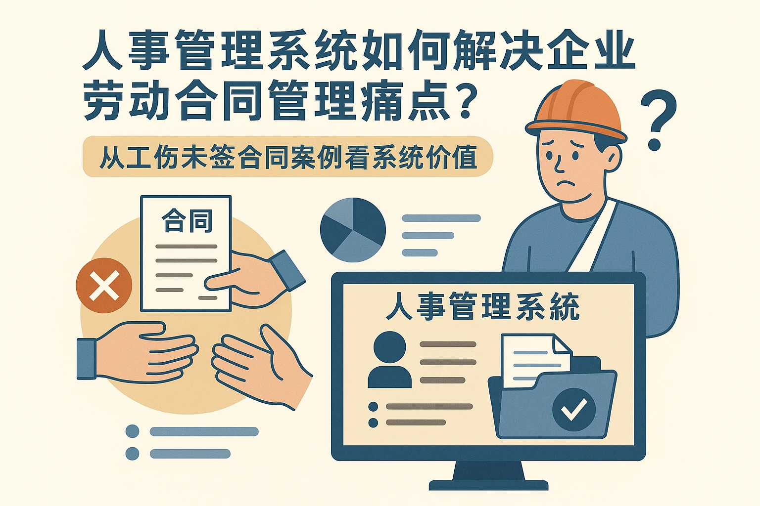 人事管理系统如何解决企业劳动合同管理痛点？从工伤未签合同案例看系统价值