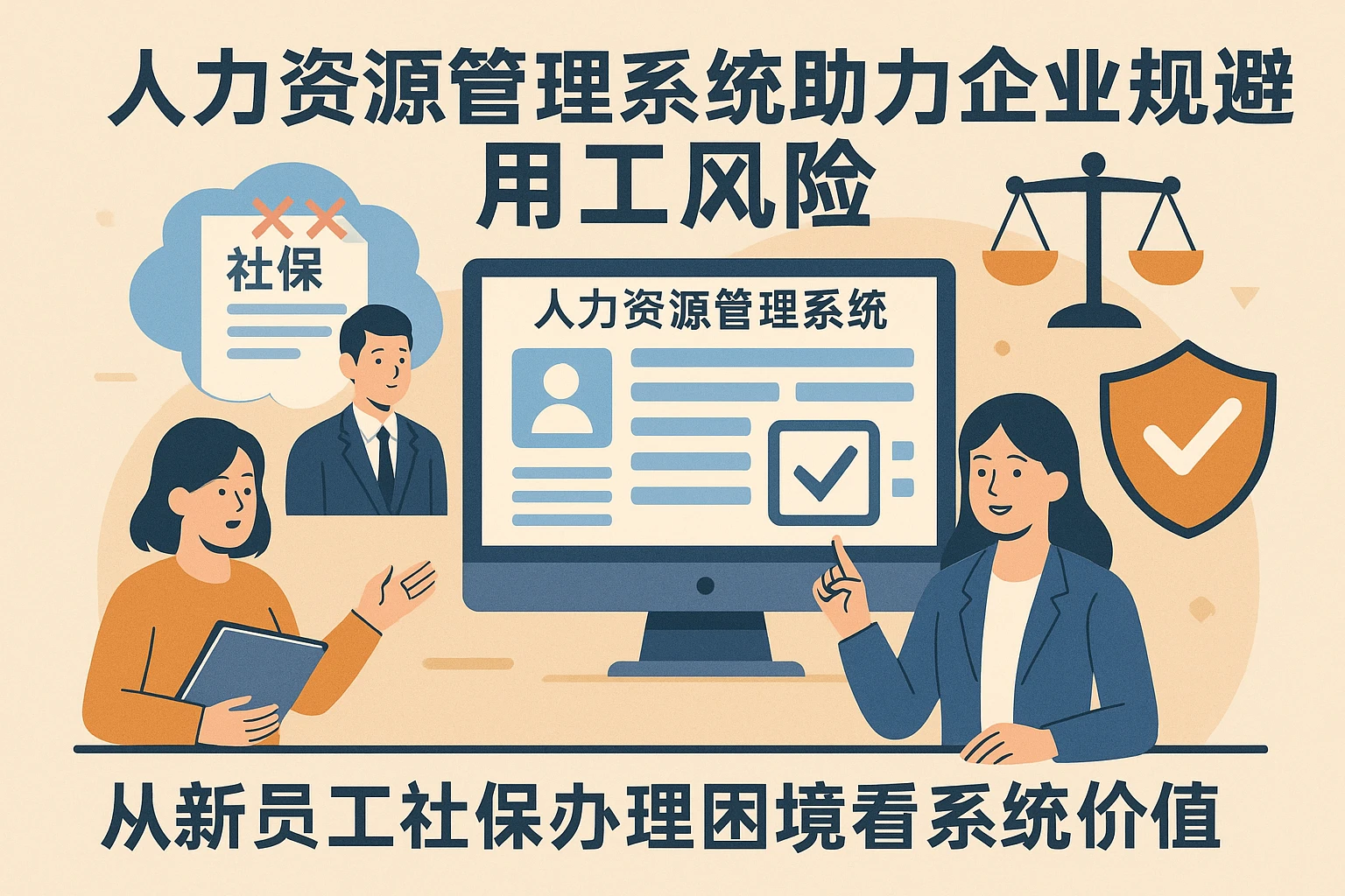 人力资源管理系统助力企业规避用工风险：从新员工社保办理困境看系统价值