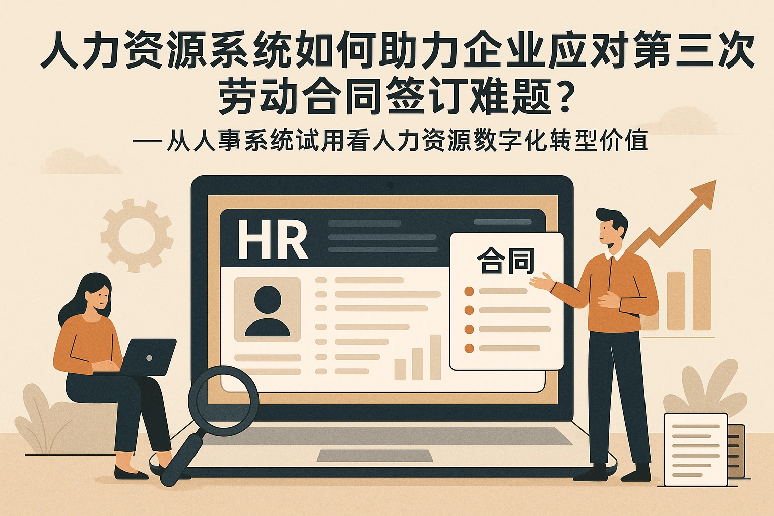 人力资源系统如何助力企业应对第三次劳动合同签订难题?——从人事系统试用看人力资源数字化转型价值