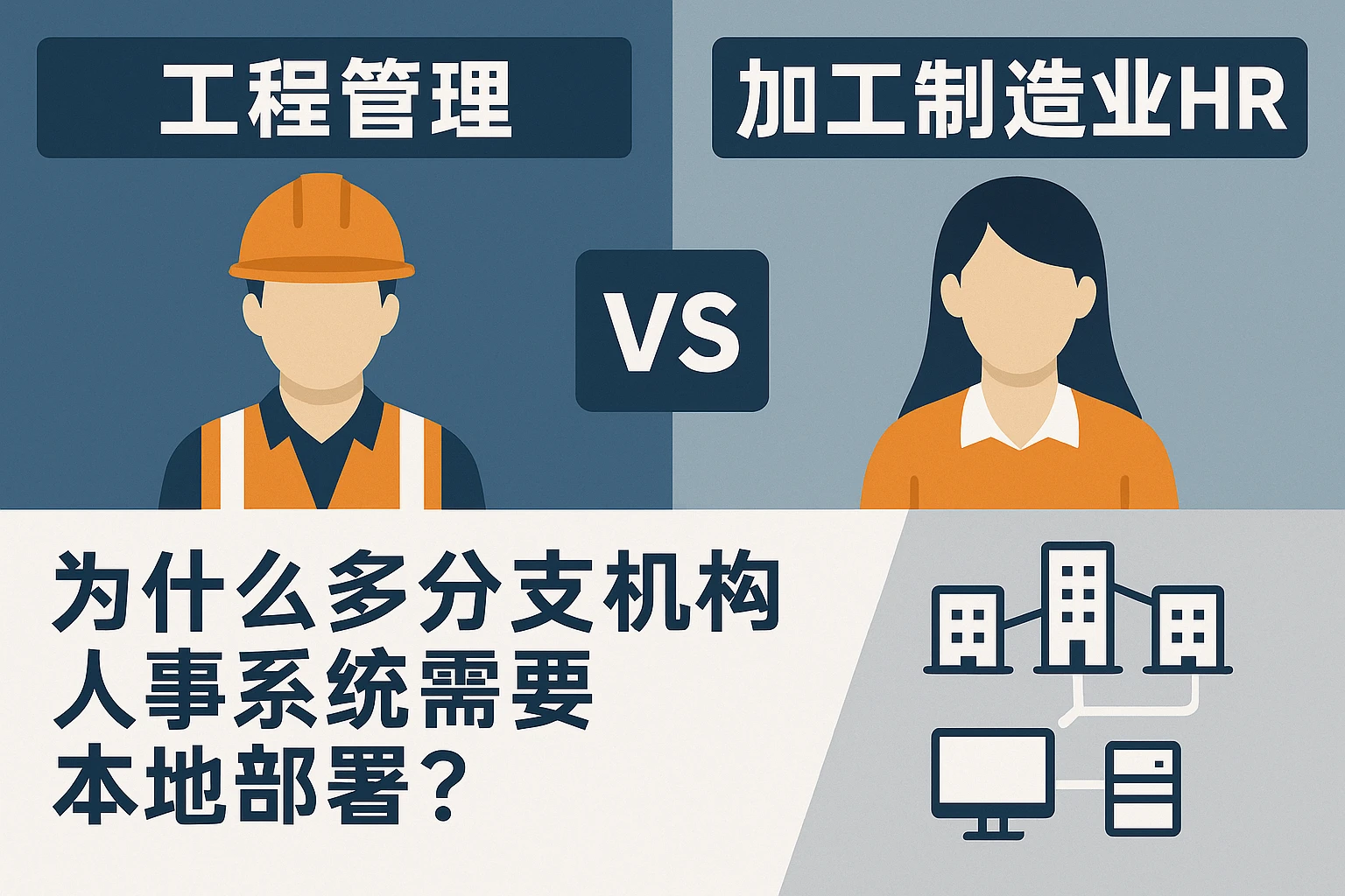 工程管理 vs 加工制造业HR差异解析：为什么多分支机构人事系统需要本地部署？