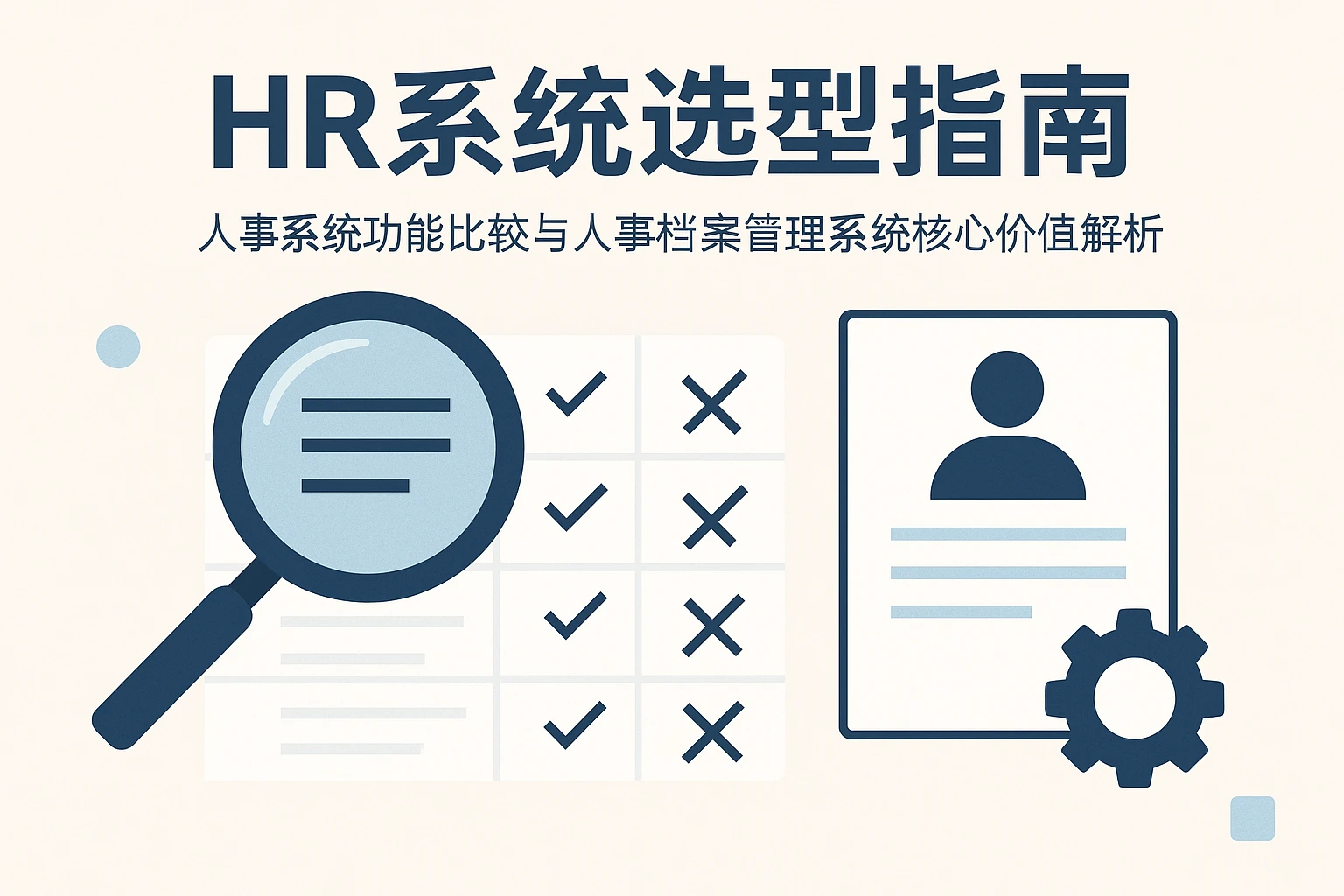 HR系统选型指南：人事系统功能比较与人事档案管理系统核心价值解析