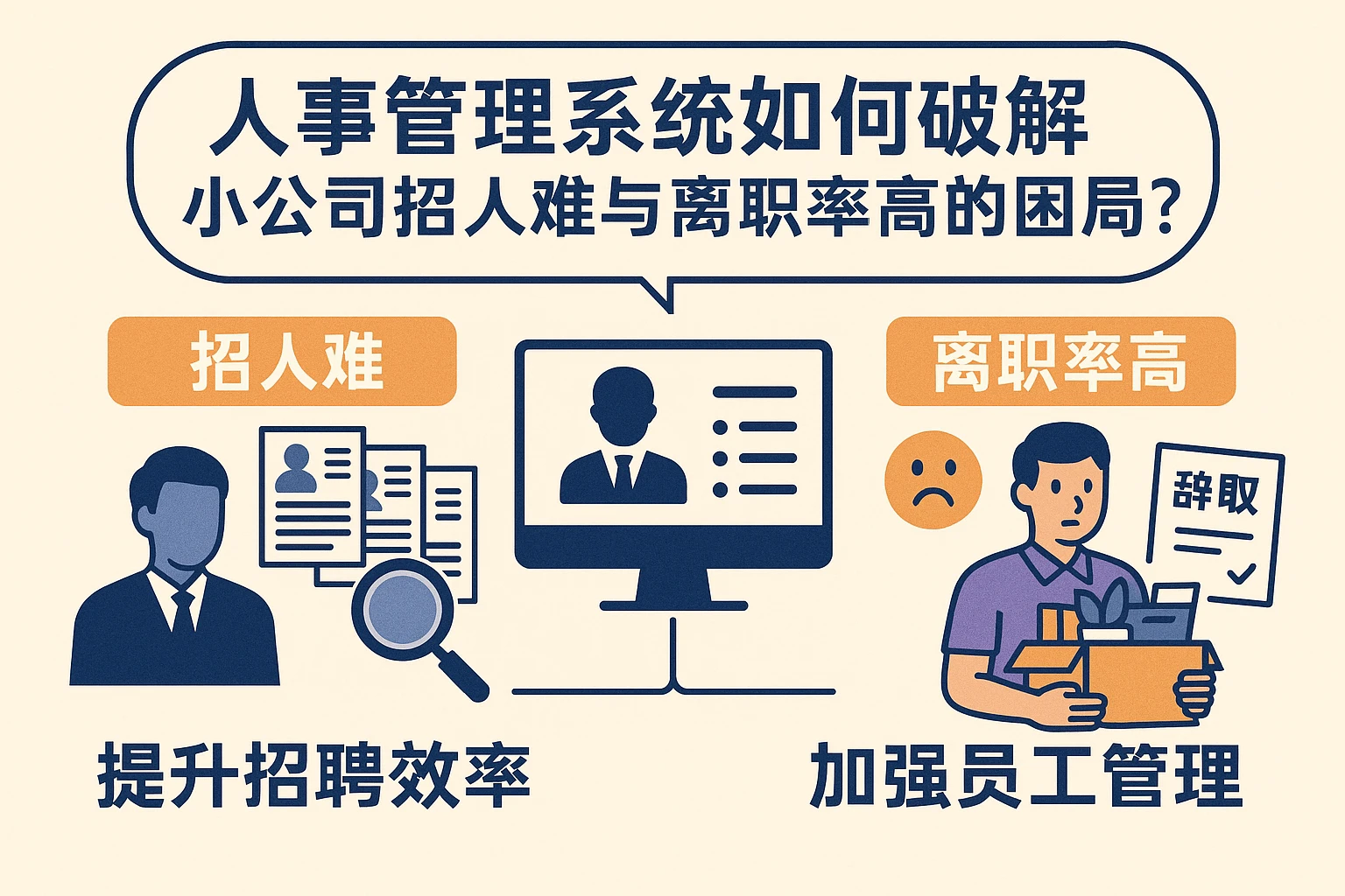 人事管理系统如何破解小公司招人难与离职率高的困局？