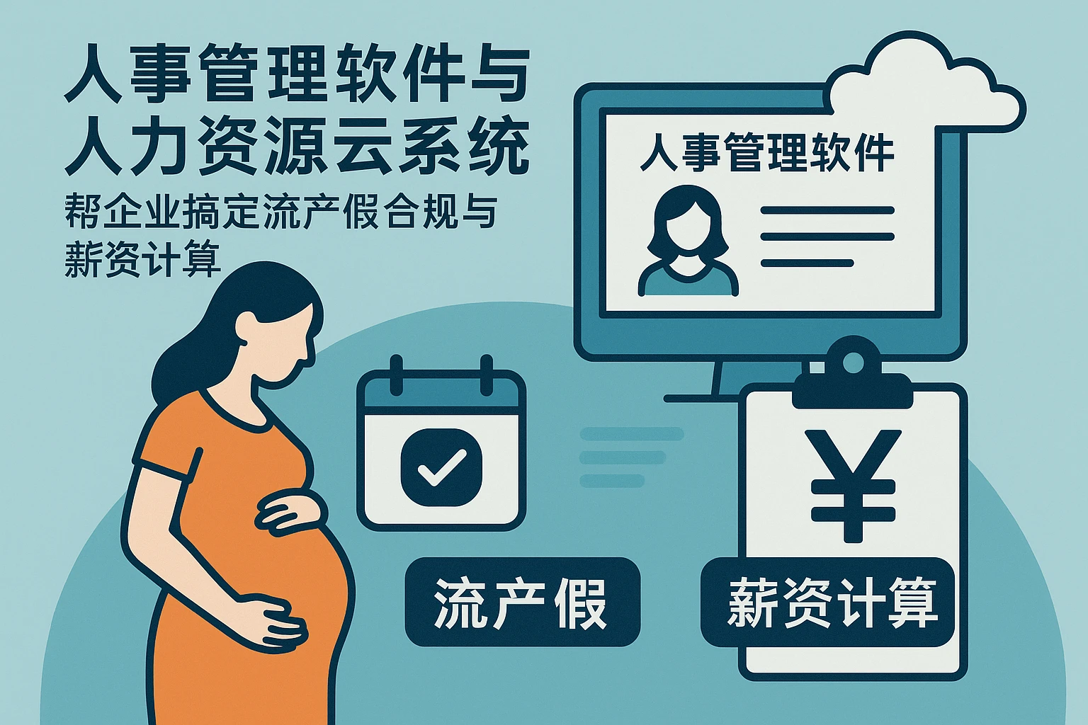 人事管理软件与人力资源云系统：帮企业搞定流产假合规与薪资计算