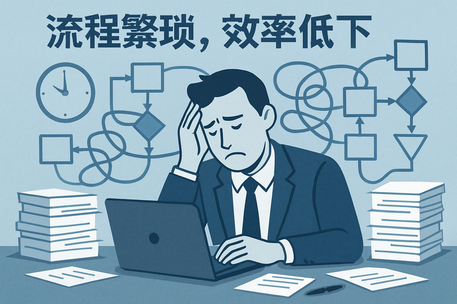 1.2 流程繁琐，效率低下