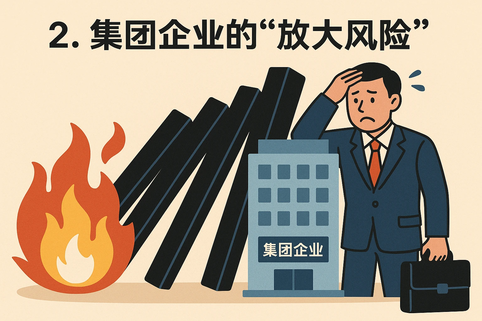 2. 集团企业的“放大风险”
