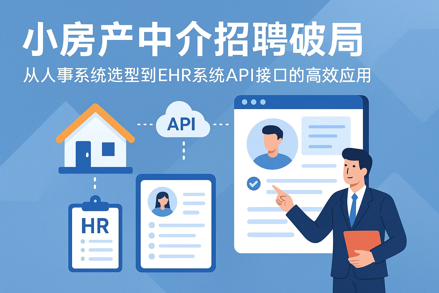 小房产中介招聘破局：从人事系统选型到EHR系统API接口的高效应用