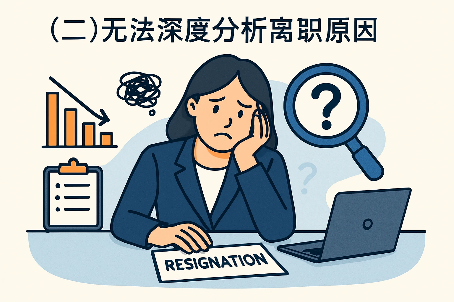 （二）无法深度分析离职原因
