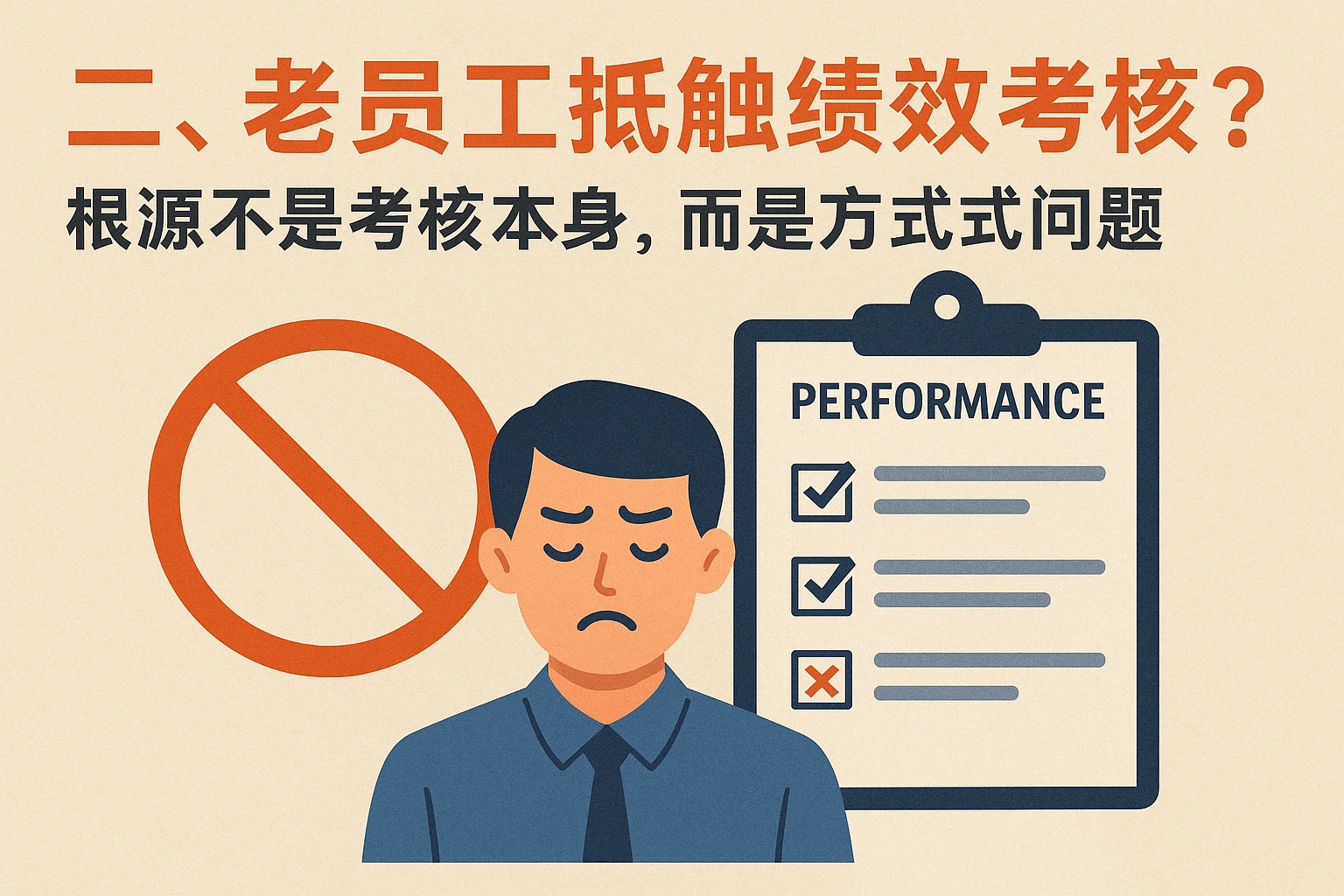 二、老员工抵触绩效考核？根源不是考核本身，而是方式问题
