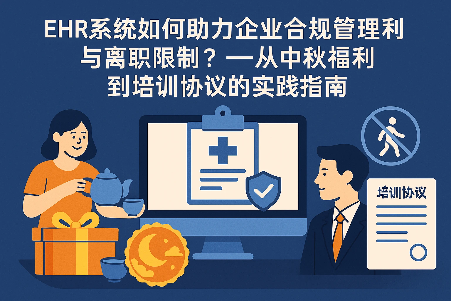 EHR系统如何助力企业合规管理福利与离职限制？——从中秋福利到培训协议的实践指南