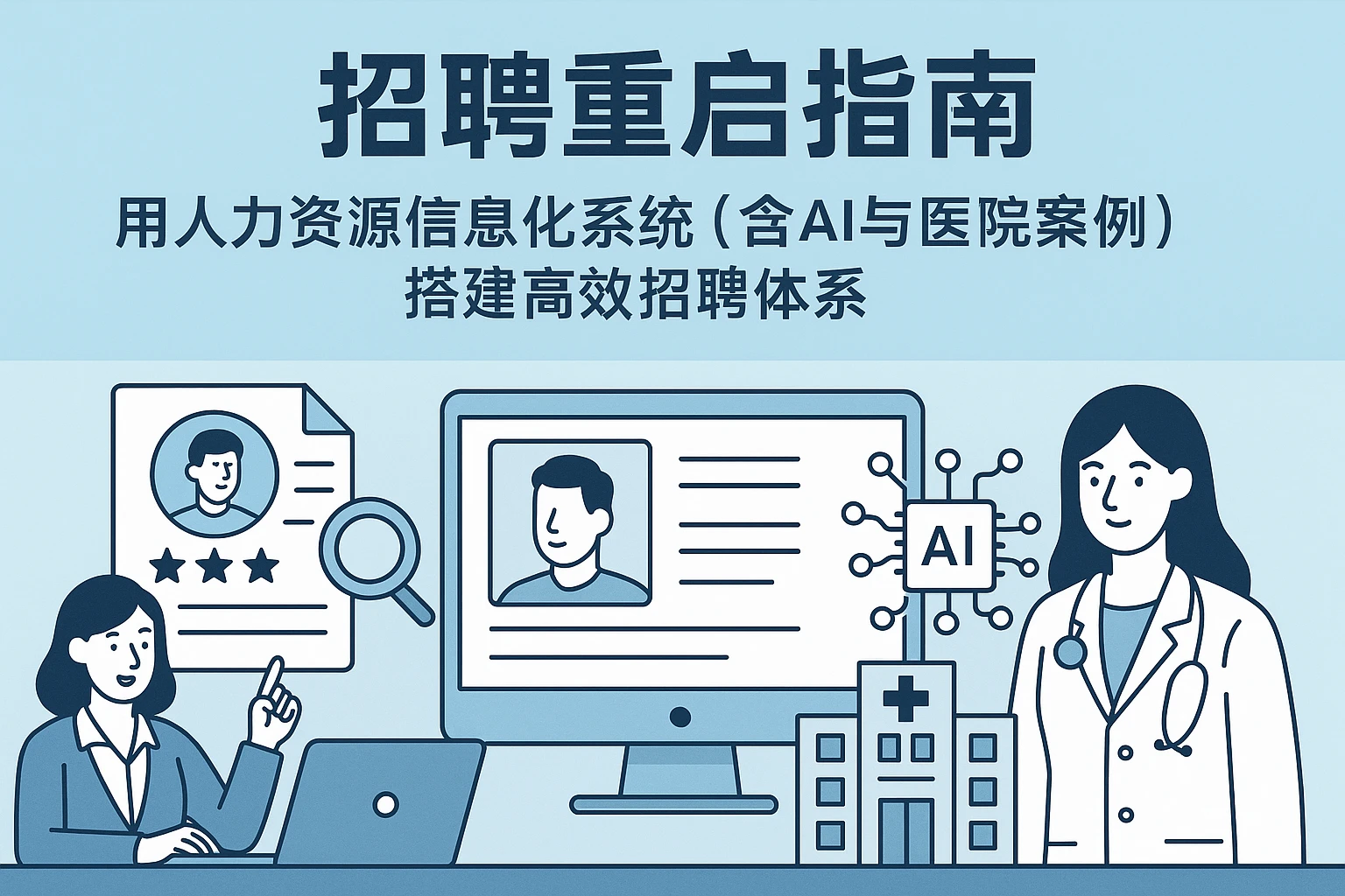 招聘重启指南：用人力资源信息化系统（含AI与医院案例）搭建高效招聘体系