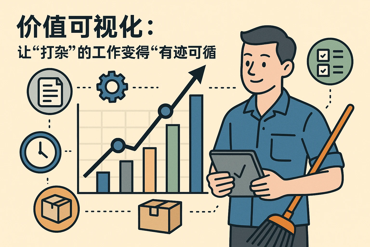 2. 价值可视化：让“打杂”的工作变得“有迹可循”