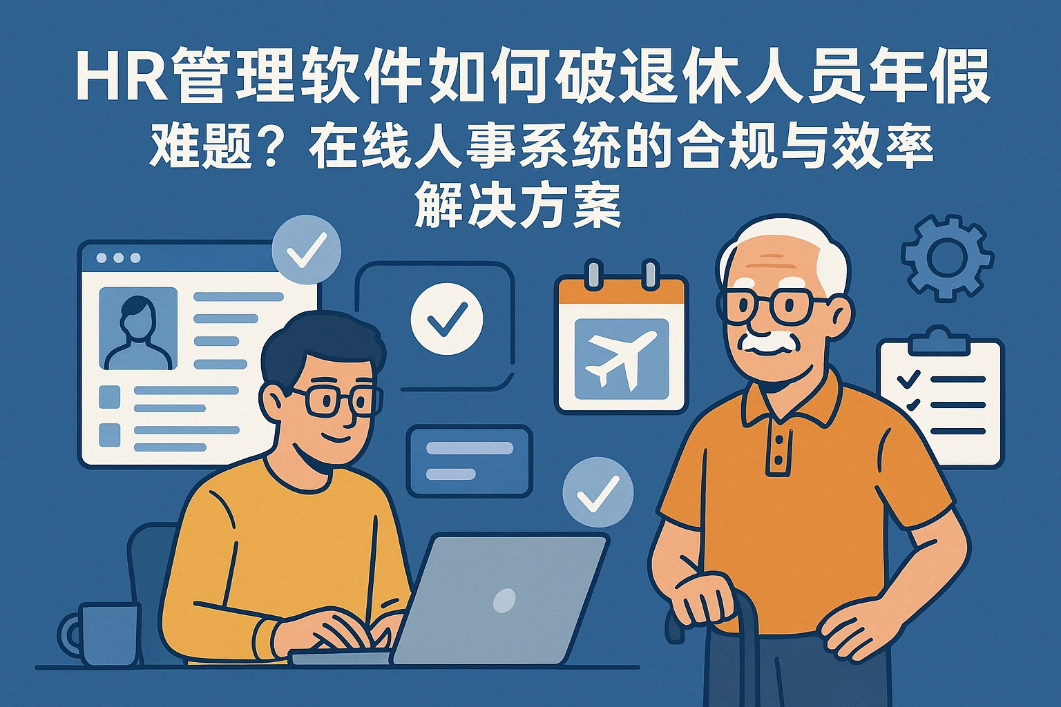 HR管理软件如何破解退休人员年假难题？在线人事系统的合规与效率解决方案
