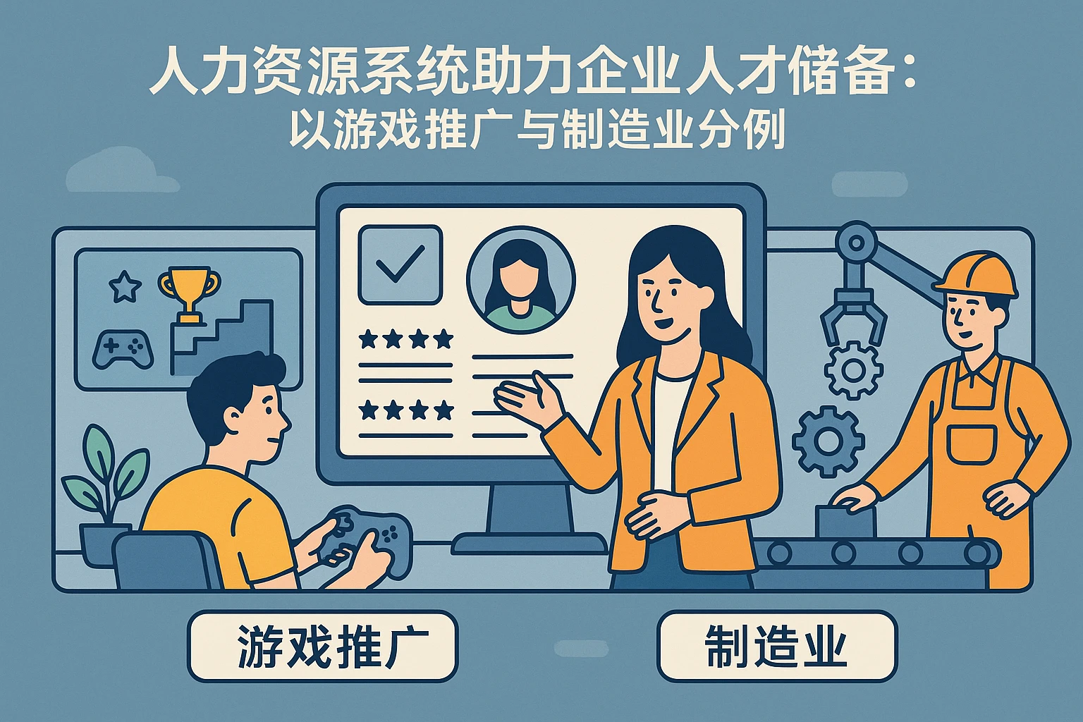 人力资源系统助力企业人才储备：以游戏推广与制造业为例