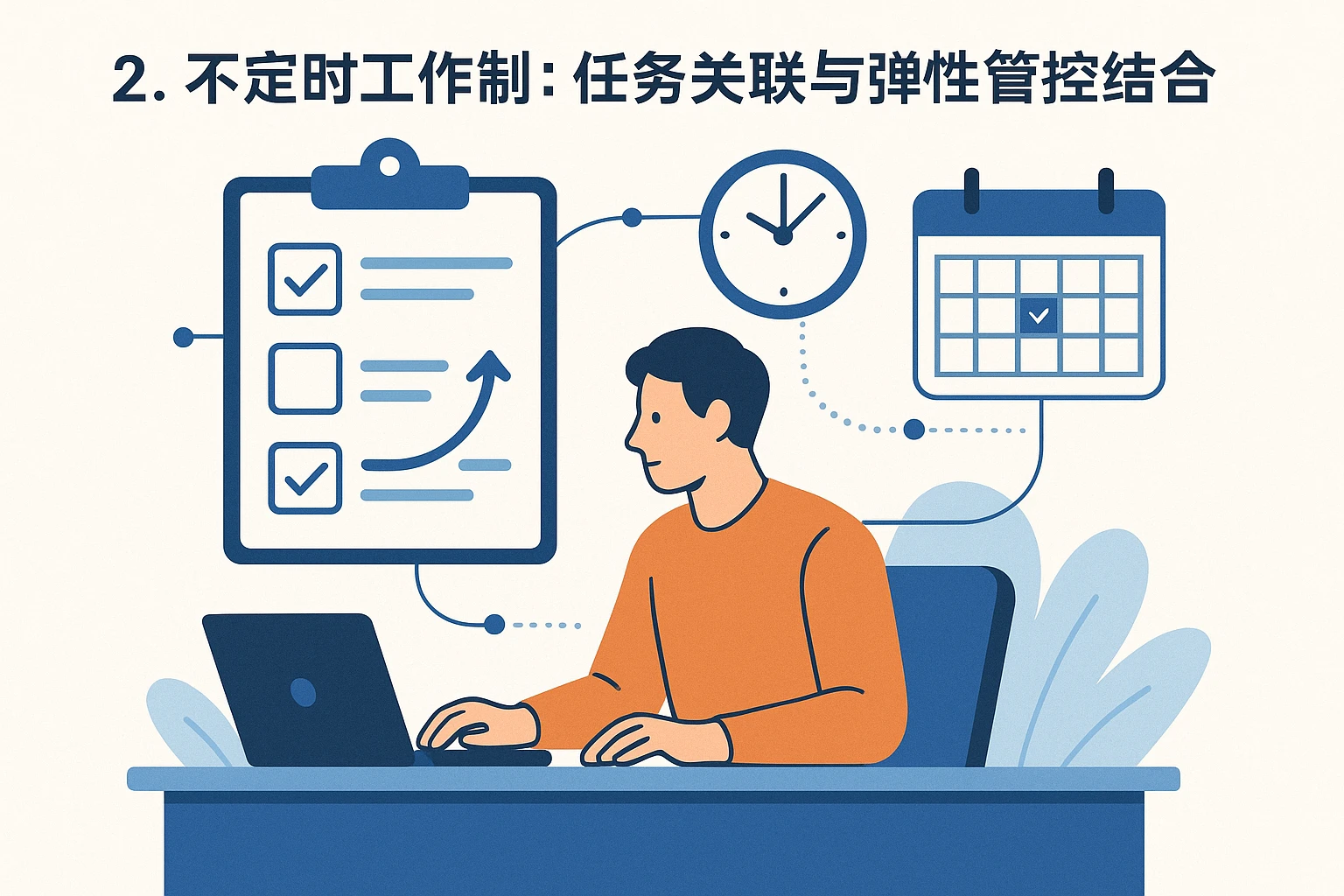 2. 不定时工作制：任务关联与弹性管控结合