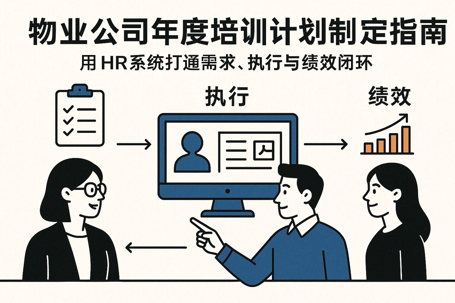 物业公司年度培训计划制定指南：用HR系统打通需求、执行与绩效闭环