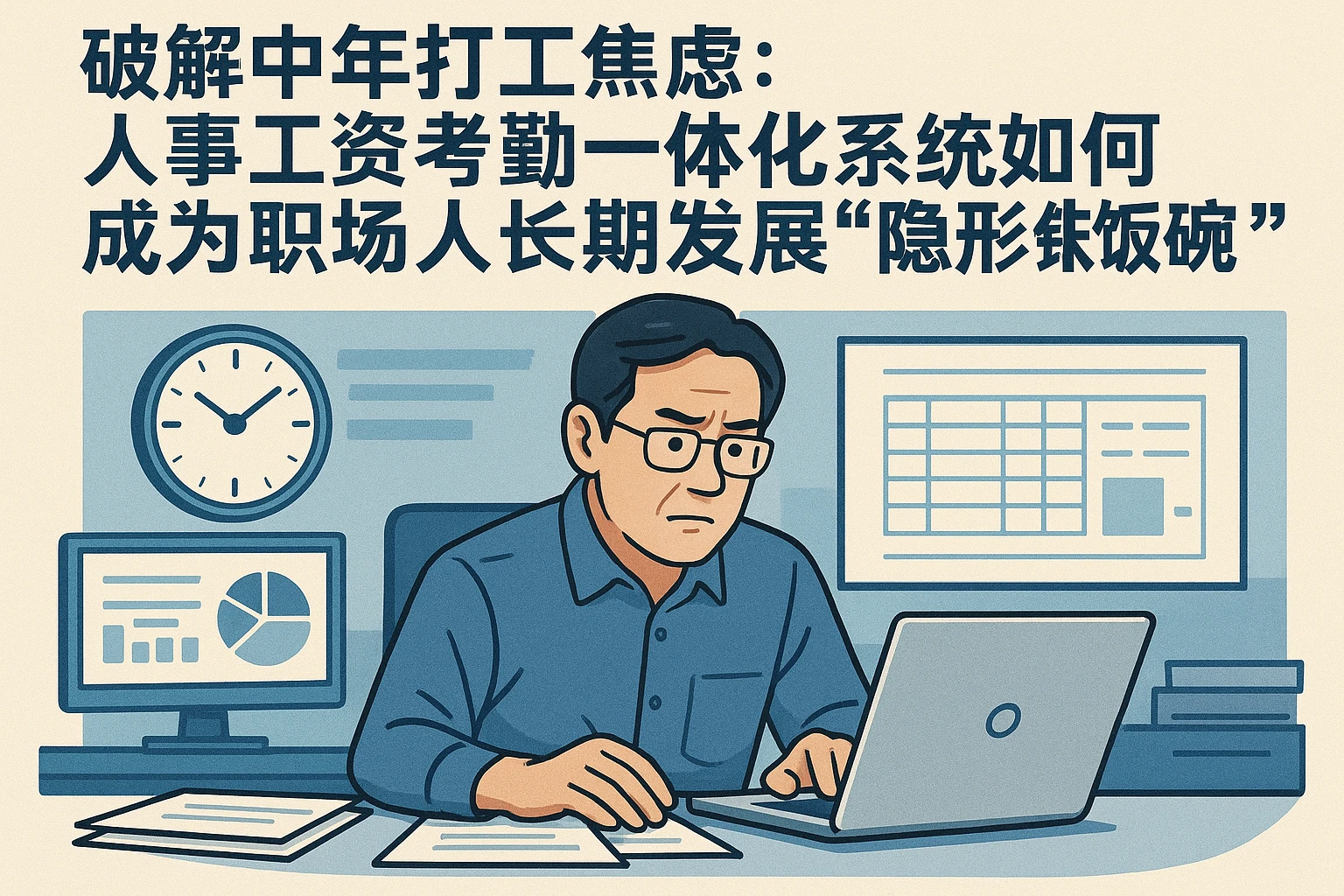 破解中年打工焦虑：人事工资考勤一体化系统如何成为职场人长期发展的“隐形铁饭碗”