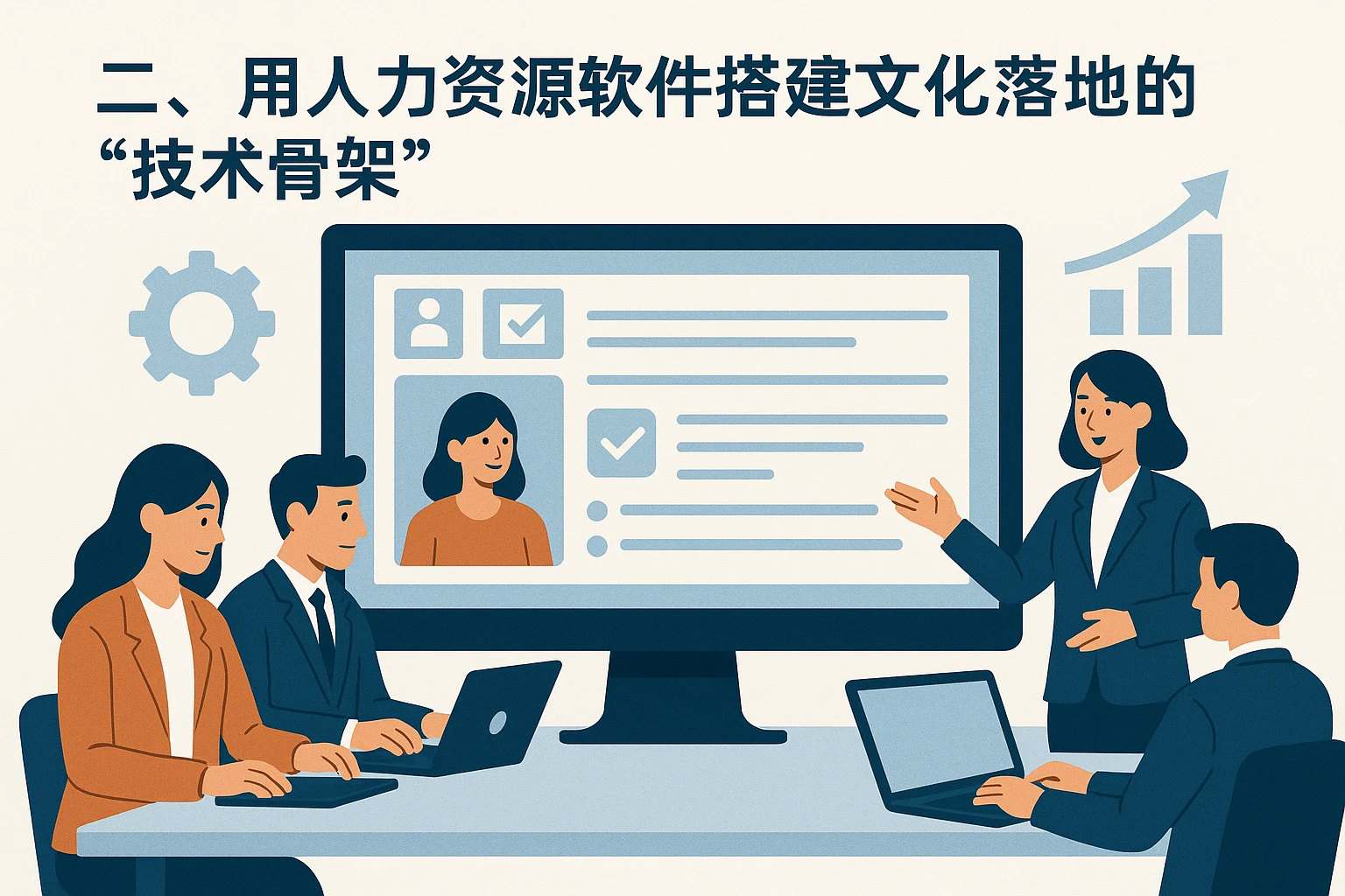 二、用人力资源软件搭建文化落地的“技术骨架”