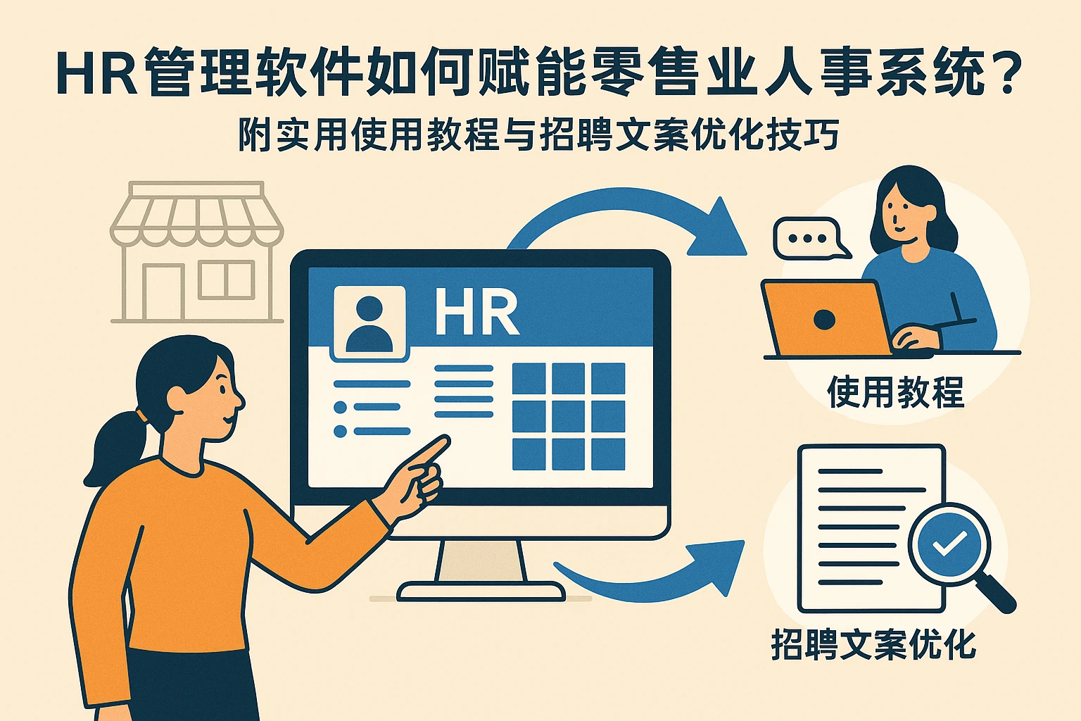 HR管理软件如何赋能零售业人事系统?附实用使用教程与招聘文案优化技巧