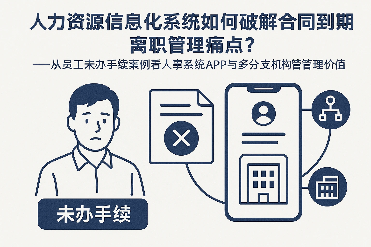 人力资源信息化系统如何破解合同到期离职管理痛点？——从员工未办手续案例看人事系统APP与多分支机构管理价值
