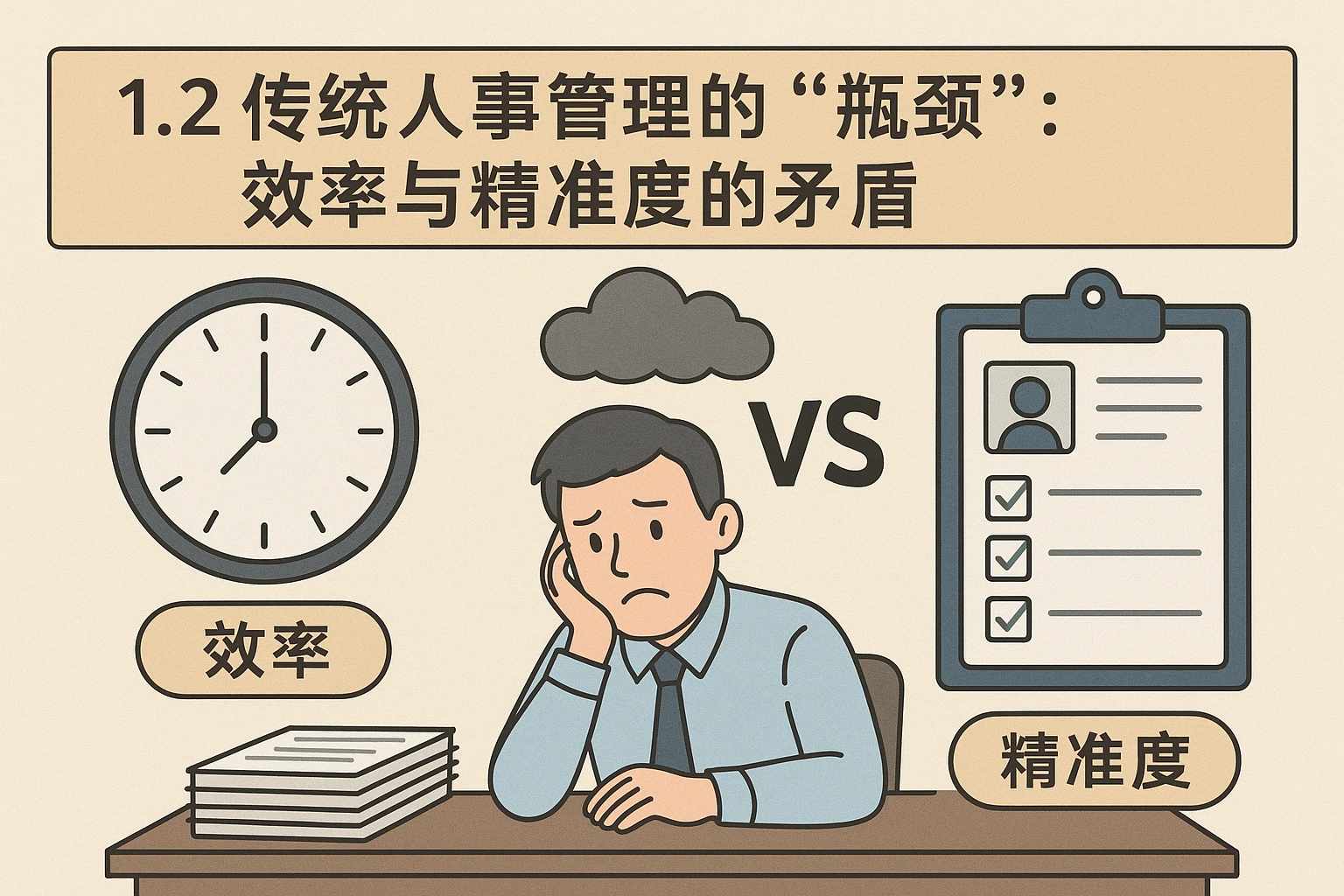 1.2 传统人事管理的“瓶颈”：效率与精准度的矛盾