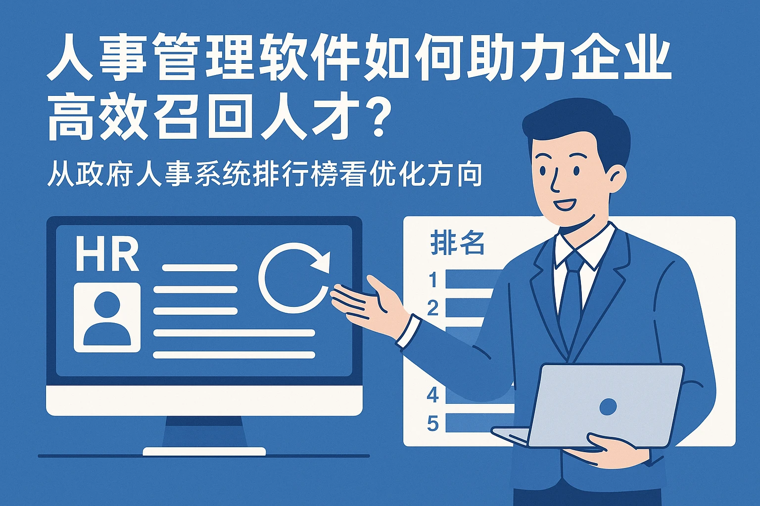 人事管理软件如何助力企业高效召回人才？从政府人事系统排行榜看优化方向