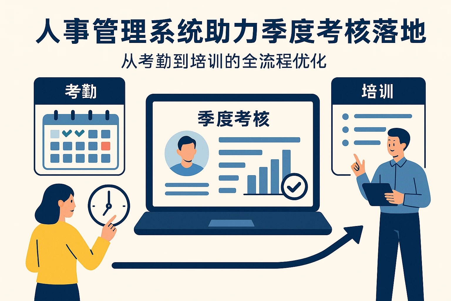 人事管理系统助力季度考核落地：从考勤到培训的全流程优化