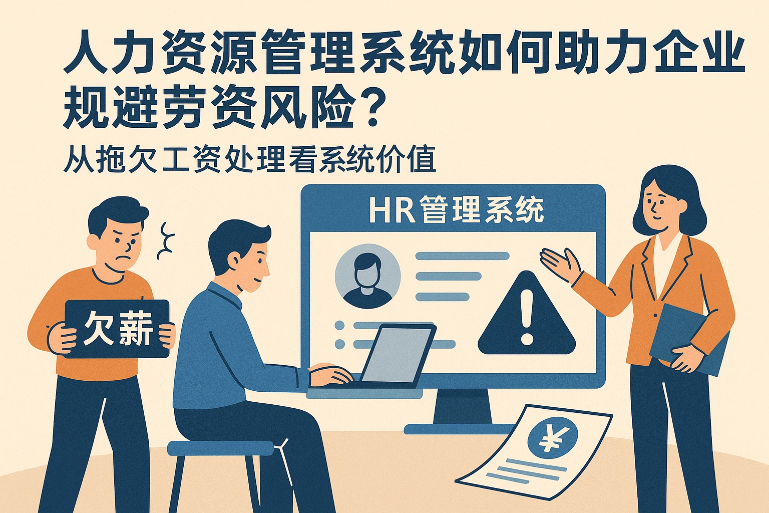 人力资源管理系统如何助力企业规避劳资风险？从拖欠工资处理看系统价值