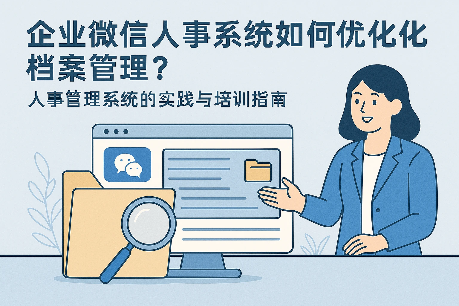企业微信人事系统如何优化档案管理？人事管理系统的实践与培训指南