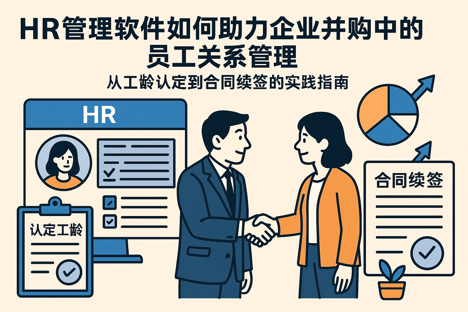 HR管理软件如何助力企业并购中的员工关系管理——从工龄认定到合同续签的实践指南