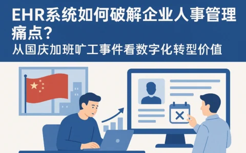EHR系统如何破解企业人事管理痛点？从国庆加班旷工事件看数字化转型价值