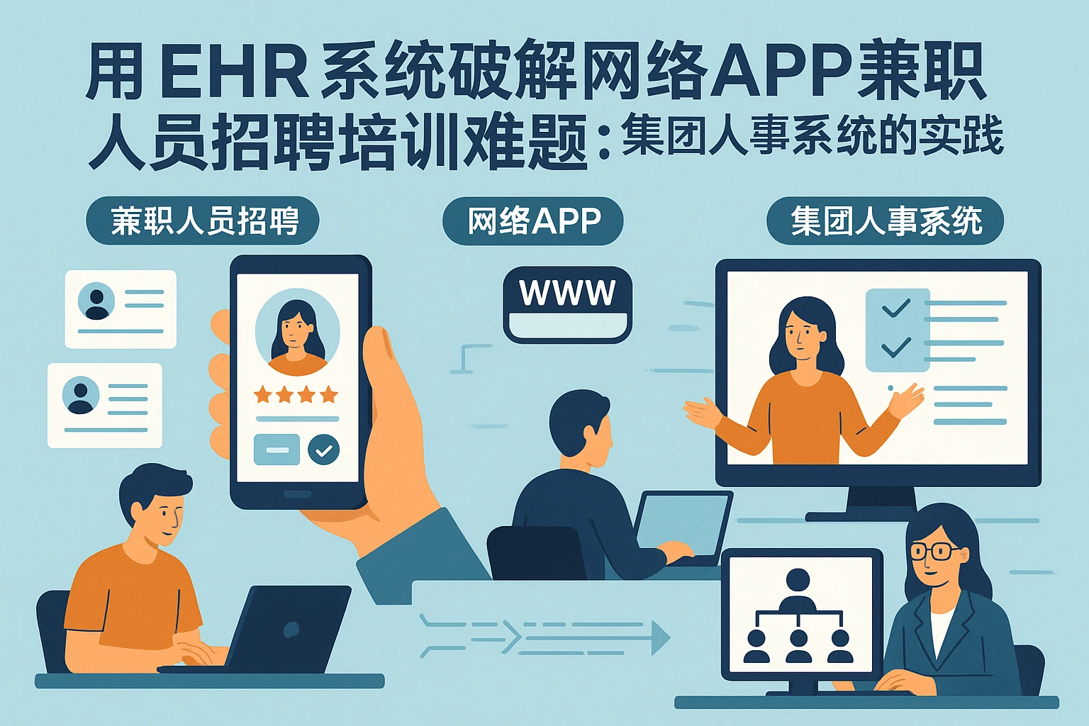 用EHR系统破解网络APP兼职人员招聘培训难题：集团人事系统的实践指南