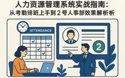人力资源管理系统实战指南：从考勤排班上手到2号人事部效果解析