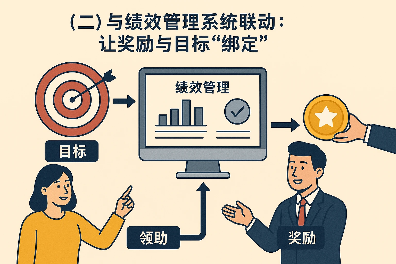 （二）与绩效管理系统联动：让奖励与目标“绑定”