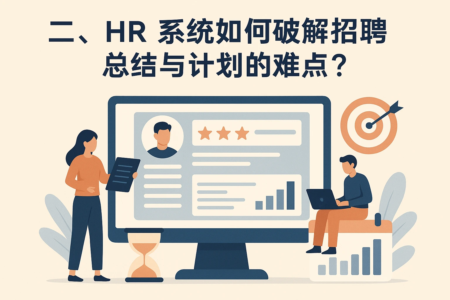 二、HR系统如何破解招聘总结与计划的难点？
