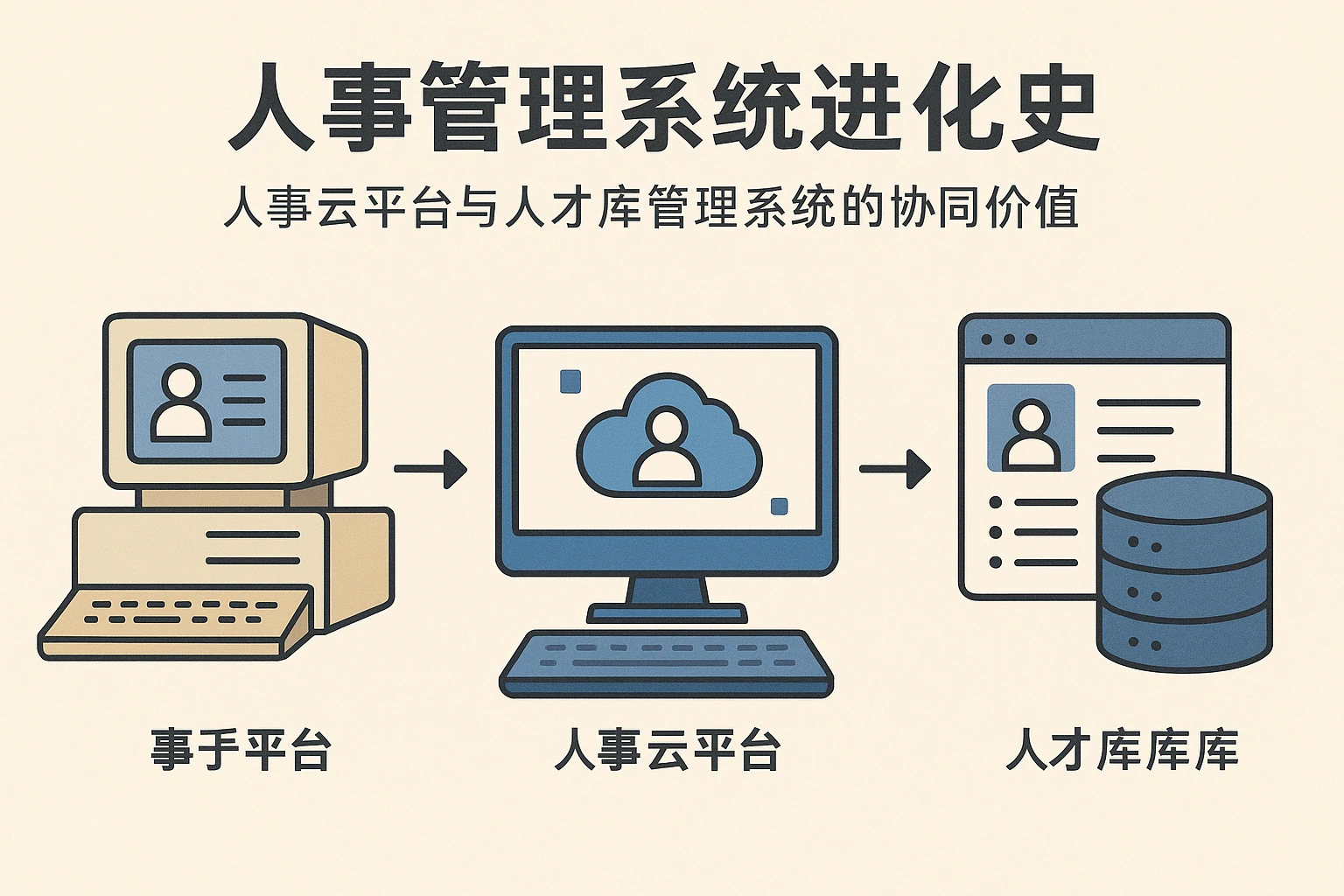 人事管理系统进化史:人事云平台与人才库管理系统的协同价值