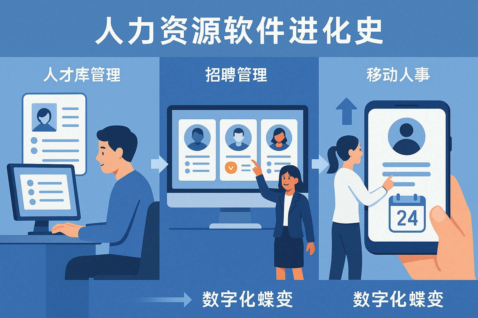 人力资源软件进化史：从人才库管理到移动人事的数字化蝶变