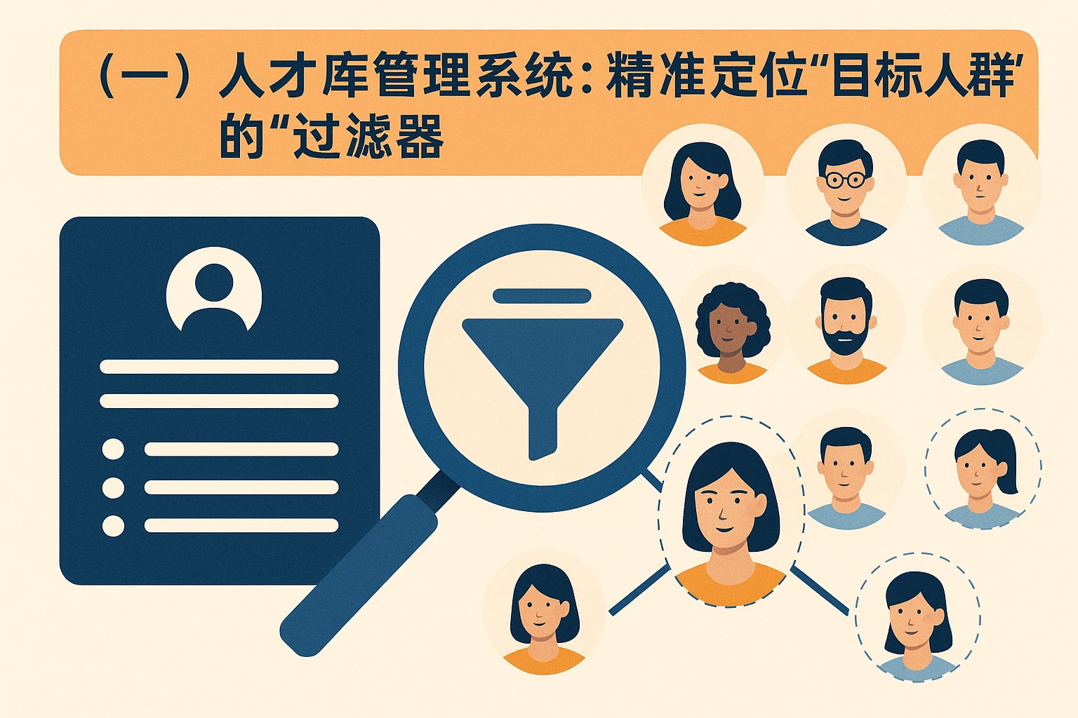 (一)人才库管理系统:精准定位“目标人群”的“过滤器”